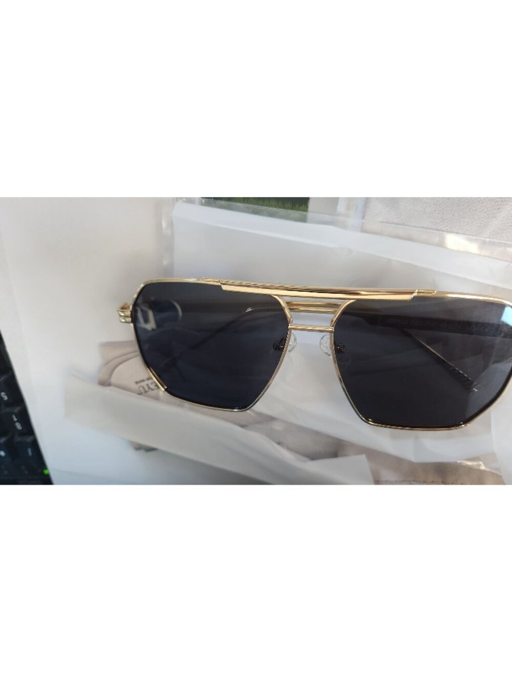 Sunglasses 2 Pair Jacieyu Polarized Women's Men Retro Oversized Square Vintage F